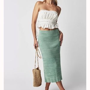 Free People Golden Hour Midi Skirt
